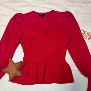 Express red sweater